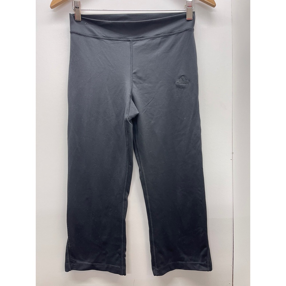 Adidas Climalite Black Cropped Leggings Womens Athletic Capri Pants Small